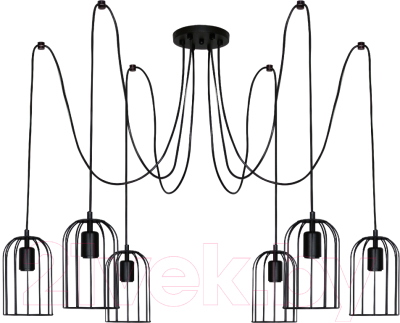 Люстра Элетех Танго 161 НСБ 01-6х60-104 Е27 / 1005405019 (черный муар)