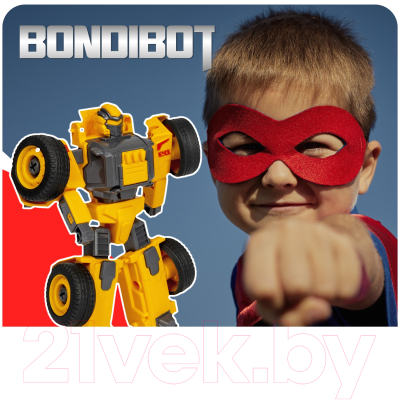 Игрушка-конструктор Bondibon Колесный бульдозер-робот / ВВ5973