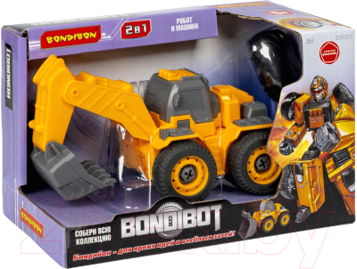 Игрушка-конструктор Bondibon Экскаватор c ковшом-робот / ВВ5974 - фото