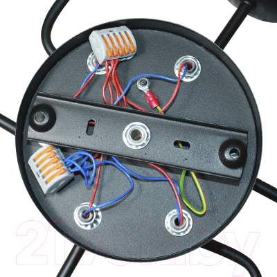 Люстра Элетех Техно 162 НСБ 01-6х60-114 Е27 / 1005404589 (черный)