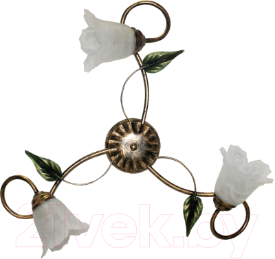 Люстра Элетех Флорин 131 НПБ 01-3х60-168 Е14 / 1005404182 (черный/золото) - фото