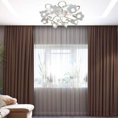 Люстра Элетех Флорин 181 НПБ 01-8х60-101 Е14 / 1005405016