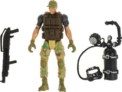 Фигурка игровая Играем вместе Солдатик с оружием Спецназ / ZY1250003-R - фото