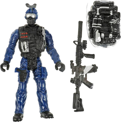 Фигурка игровая Играем вместе Солдатик с оружием Полиция / ZY1250008-R - фото