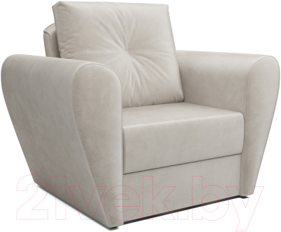 Кресло-кровать Mebel-Ars Квартет (бархат бежевый Star Velvet 6 Light Beige) - фото