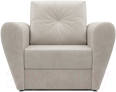 Кресло-кровать Mebel-Ars Квартет (бархат бежевый Star Velvet 6 Light Beige)