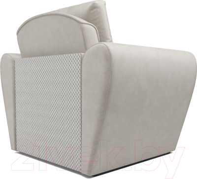 Кресло-кровать Mebel-Ars Квартет (бархат бежевый Star Velvet 6 Light Beige)