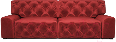 Диван Mebel-Ars Милан (бархат красный/Star Velvet 3 Gark Red)