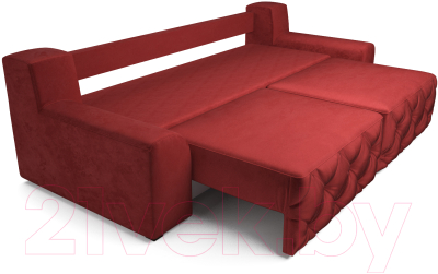 Диван Mebel-Ars Милан (бархат красный/Star Velvet 3 Gark Red)