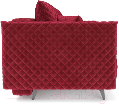 Диван Mebel-Ars Вашингтон (бархат красный Star Velvet 3 Gark Red)