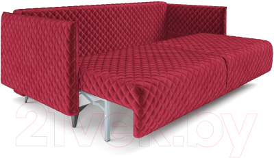 Диван Mebel-Ars Вашингтон (бархат красный Star Velvet 3 Gark Red)