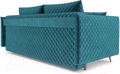 Диван Mebel-Ars Вашингтон (бархат сине-зеленый Star Velvet 43 Black Green)