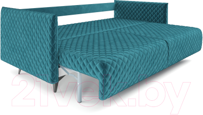 Диван Mebel-Ars Вашингтон (бархат сине-зеленый Star Velvet 43 Black Green)