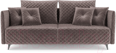 Диван Mebel-Ars Вашингтон (бархат серо-шоколадный Star Velvet 60 Cofee)