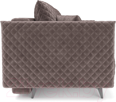 Диван Mebel-Ars Вашингтон (бархат серо-шоколадный Star Velvet 60 Cofee)