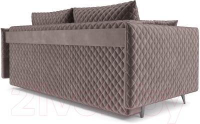 Диван Mebel-Ars Вашингтон (бархат серо-шоколадный Star Velvet 60 Cofee)