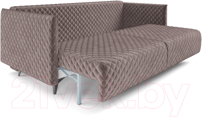 Диван Mebel-Ars Вашингтон (бархат серо-шоколадный Star Velvet 60 Cofee)