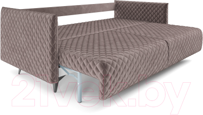 Диван Mebel-Ars Вашингтон (бархат серо-шоколадный Star Velvet 60 Cofee)