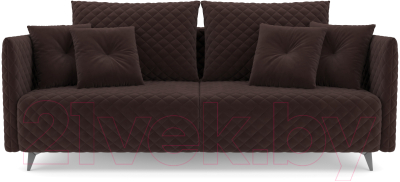 Диван Mebel-Ars Вашингтон (велюр шоколад HB-178 16)