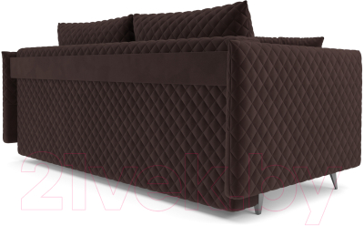 Диван Mebel-Ars Вашингтон (велюр шоколад HB-178 16)