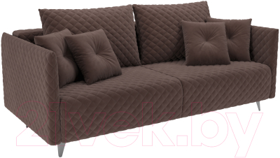 Диван Mebel-Ars Вашингтон (велюр молочный шоколад НВ-178 13) - фото