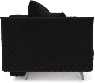 Диван Mebel-Ars Вашингтон (велюр черный НВ-178 17)