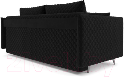 Диван Mebel-Ars Вашингтон (велюр черный НВ-178 17)