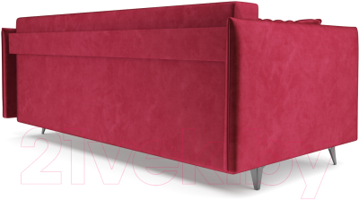 Диван Mebel-Ars Майами (бархат красный Star Velvet 3 Dark Red)