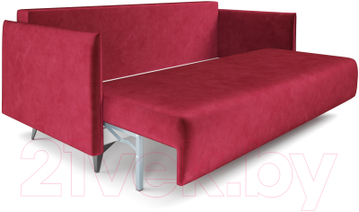 Диван Mebel-Ars Майами (бархат красный Star Velvet 3 Dark Red)