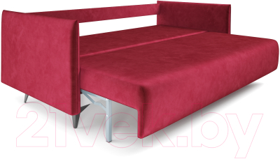 Диван Mebel-Ars Майами (бархат красный Star Velvet 3 Dark Red)