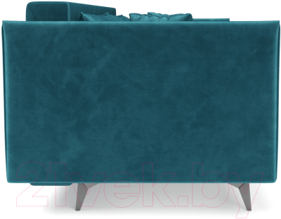 Диван Mebel-Ars Майами (бархат сине-зеленый Star Velvet 43 Black Green)