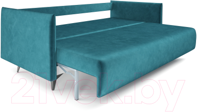 Диван Mebel-Ars Майами (бархат сине-зеленый Star Velvet 43 Black Green)