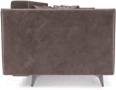 Диван Mebel-Ars Майами (бархат серо-шоколадный Star Velvet 60 Cofee)