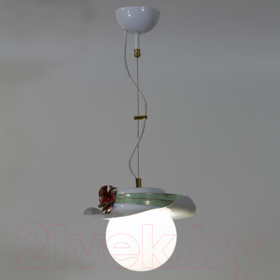 Потолочный светильник Элетех Шляпа НСБ 01-60-120 Е27 / 1005403918 (белый/золото)