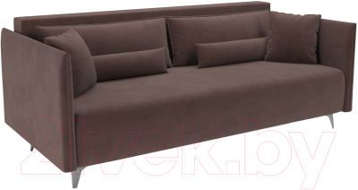 Диван Mebel-Ars Майами (велюр молочный шоколад НВ-178 13) - фото