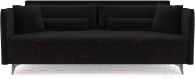 Диван Mebel-Ars Майами (велюр черный НВ-178 17)