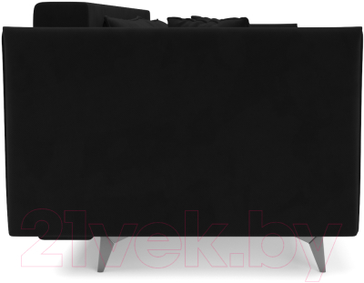 Диван Mebel-Ars Майами (велюр черный НВ-178 17)