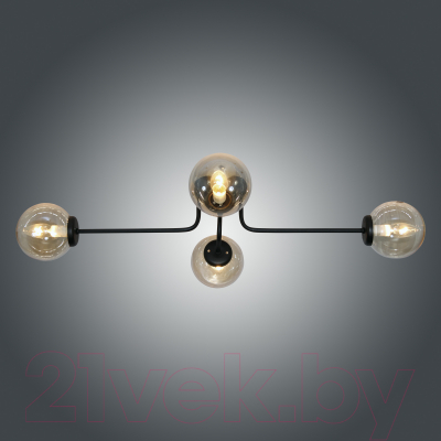 Люстра Элетех Эва НПБ 01-4х40-135 Е14 / 1005405122 (черный муар)