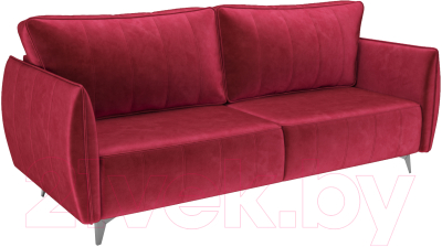 Диван Mebel-Ars Осло (бархат красный Star Velvet 3 Dark Red) - фото