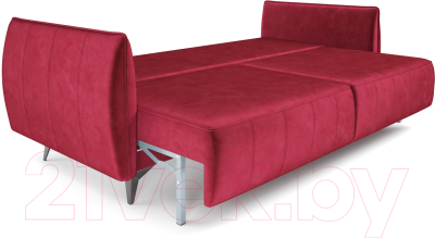 Диван Mebel-Ars Осло (бархат красный Star Velvet 3 Dark Red)