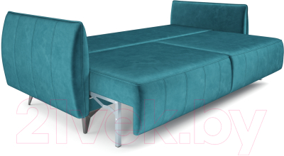Диван Mebel-Ars Осло (бархат сине-зеленый Star Velvet 43 Black Green)