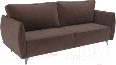 Диван Mebel-Ars Осло (велюр молочный шоколад НВ-178 13) - фото