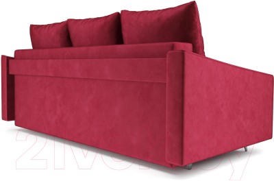 Диван Mebel-Ars Уэльс (бархат красный Star Velvet 3 Dark Red)