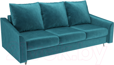 Диван Mebel-Ars Уэльс (бархат сине-зеленый Star Velvet 43 Black Green) - фото