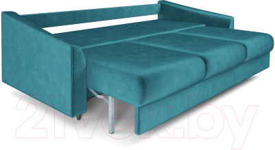 Диван Mebel-Ars Уэльс (бархат сине-зеленый Star Velvet 43 Black Green)