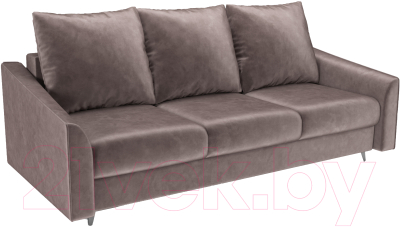 Диван Mebel-Ars Уэльс (бархат серо-шоколадный Star Velvet 60 Cofee) - фото
