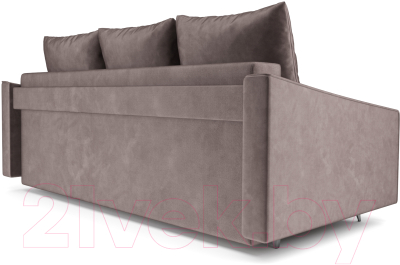 Диван Mebel-Ars Уэльс (бархат серо-шоколадный Star Velvet 60 Cofee)