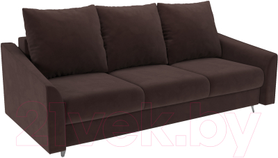 Диван Mebel-Ars Уэльс (велюр шоколад HB-178 16) - фото