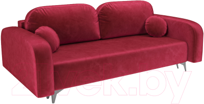 Диван Mebel-Ars Цюрих (бархат красный Star Velvet 3 Dark Red) - фото