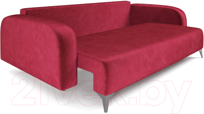 Диван Mebel-Ars Цюрих (бархат красный Star Velvet 3 Dark Red)